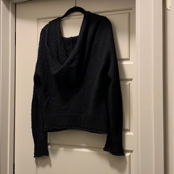 Anthropologie hooded black sweater cardigan - Picture 3 of 4